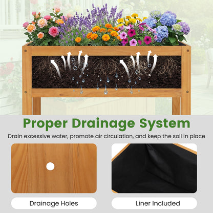 Wood Raised Garden Bed, Elevated Planter Box, Orange Raised Garden Beds at Gallery Canada