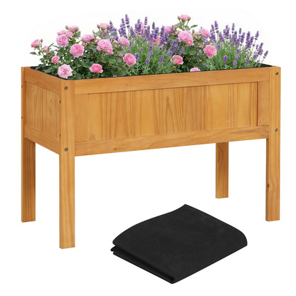 Wood Raised Garden Bed, Elevated Planter Box, Orange Raised Garden Beds at Gallery Canada