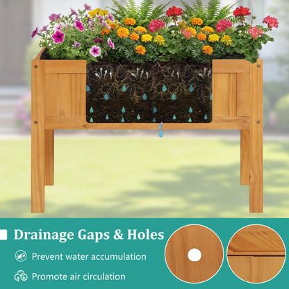 Wood Raised Garden Bed, Elevated Planter Box, Orange Raised Garden Beds at Gallery Canada