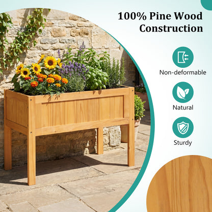 Wood Raised Garden Bed, Elevated Planter Box, Orange Raised Garden Beds at Gallery Canada