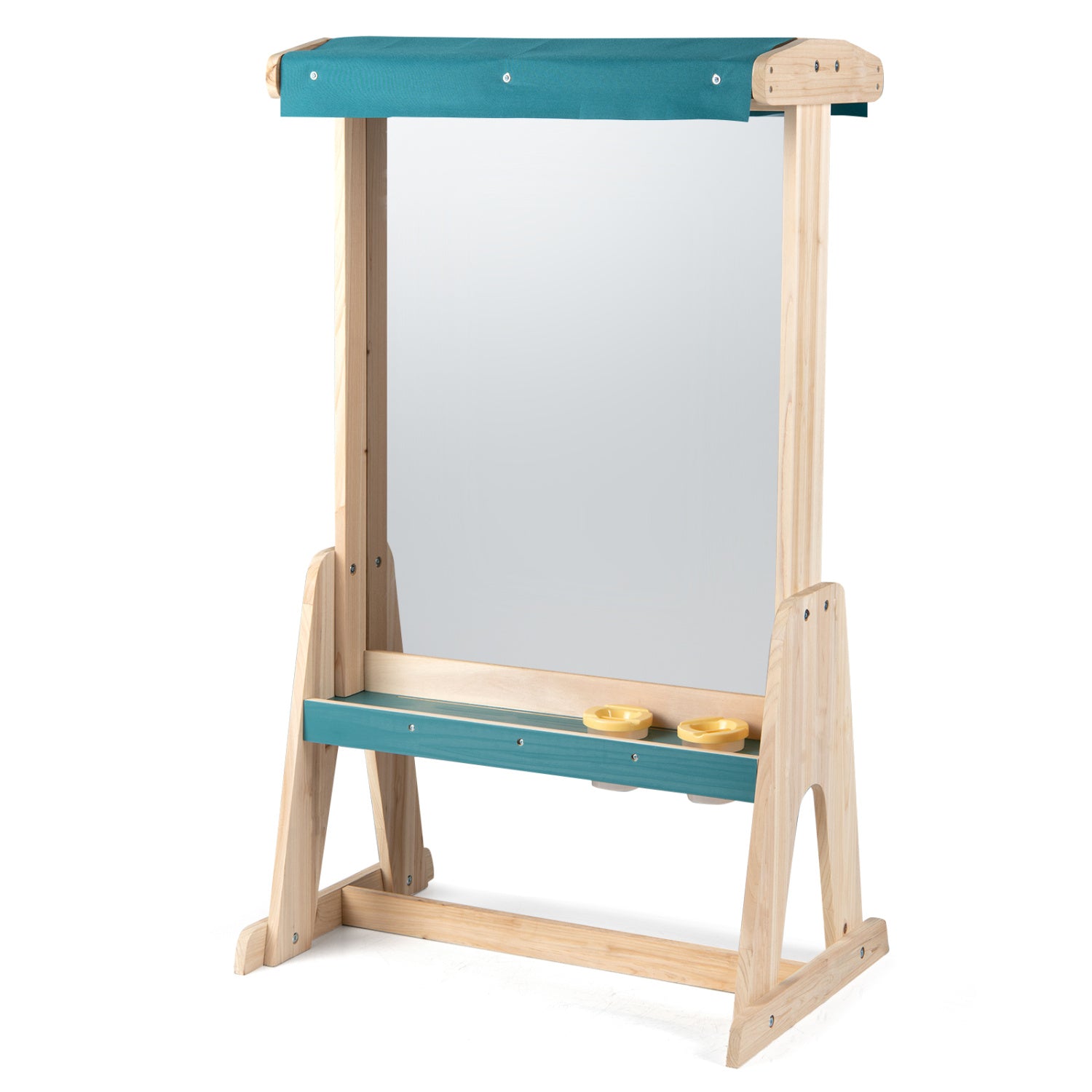 Wooden Art Easel for Kids with Transparent Board and Paper Roll, Natural Art Easels at Gallery Canada