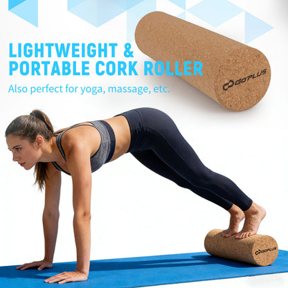 Wooden Balancing Board with Cork Roller and Storage Rack to Exercise-SE, Blue Sport Equipments at Gallery Canada
