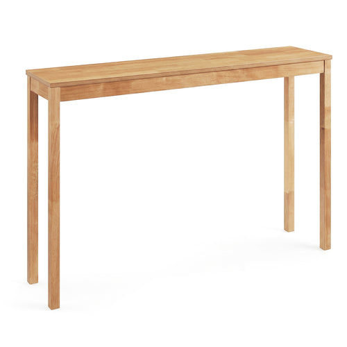 Modern Farmhouse Console Table, Thickened Top, Natural