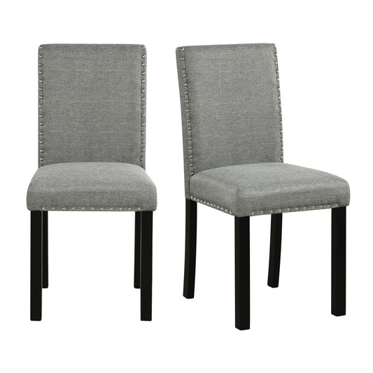 Wooden Dining Chairs Set of 2 with Bent Wood Legs, Gray Dining Chairs Gray at Gallery Canada