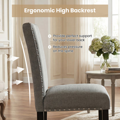 Wooden Dining Chairs Set of 2 with Bent Wood Legs, Gray Dining Chairs at Gallery Canada