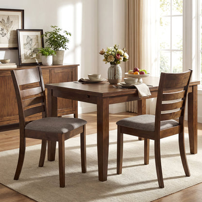 Wooden Dining Chairs Set Of 2, Upholstered Kitchen Chairs, Brown Dining Chairs at Gallery Canada