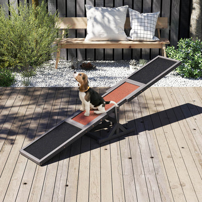Wooden Dog Agility Seesaw Dog Outdoor Run Game Toy for Obstacle Courses, Gray Dog Supplies at Gallery Canada