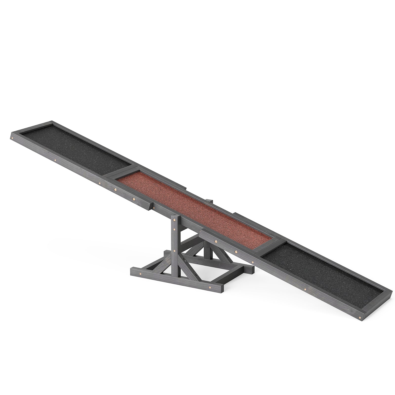 Wooden Dog Agility Seesaw Dog Outdoor Run Game Toy for Obstacle Courses, Gray Dog Supplies Gray at Gallery Canada