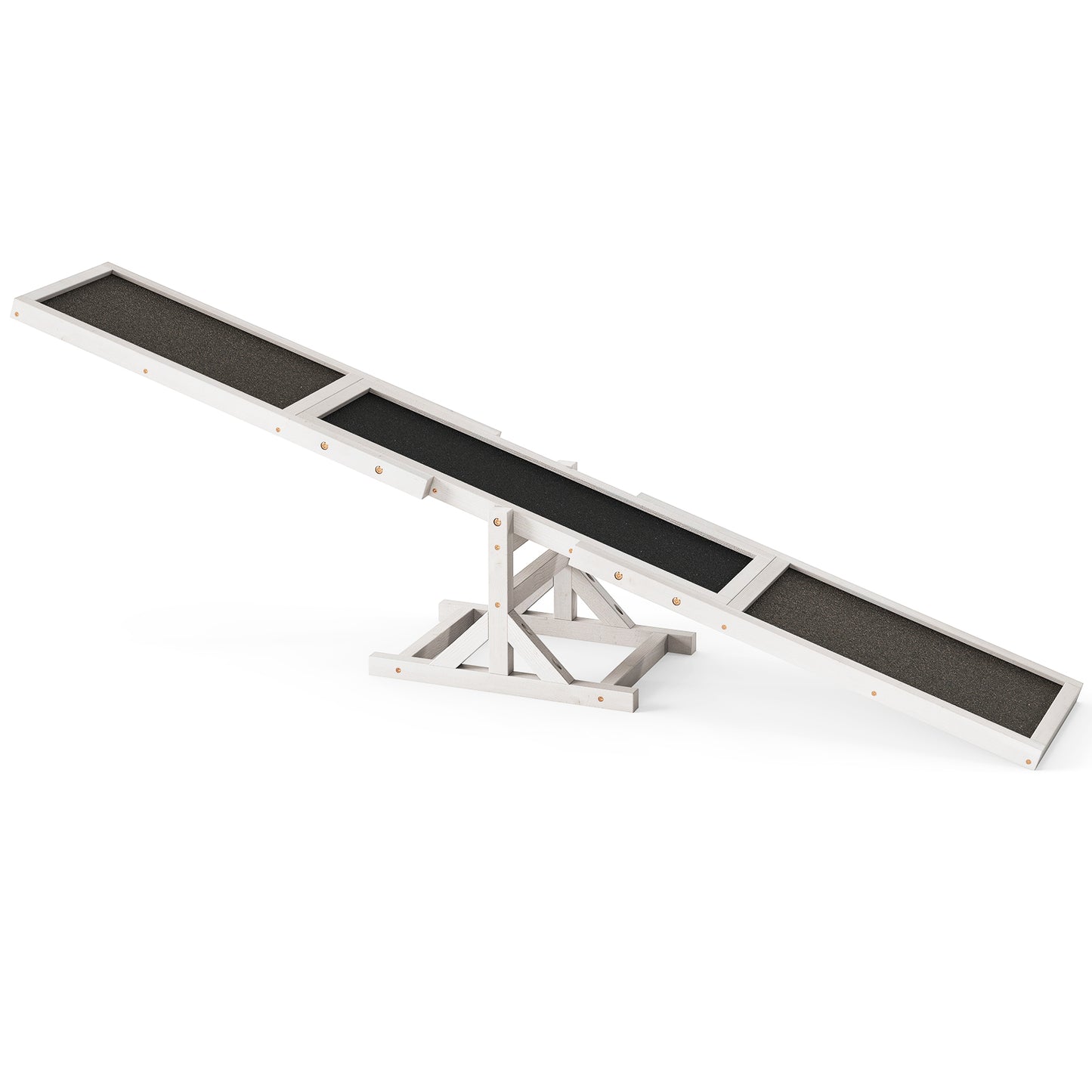 Wooden Dog Agility Seesaw, Outdoor Obstacle Course Toy, White Dog Supplies White at Gallery Canada
