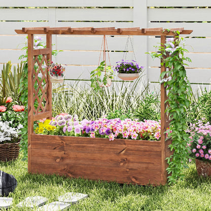 Wooden Elevated Planter Raised Garden Bed, Orange Raised Garden Beds at Gallery Canada