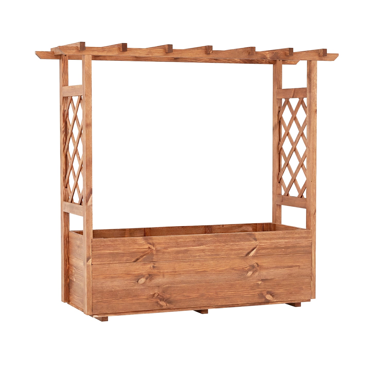 Wooden Elevated Planter Raised Garden Bed, Orange Raised Garden Beds at Gallery Canada