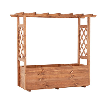 Wooden Elevated Planter Raised Garden Bed, Orange Raised Garden Beds at Gallery Canada