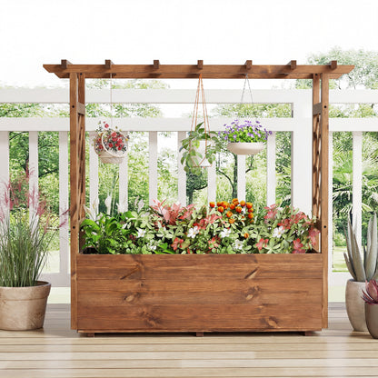 Wooden Elevated Planter Raised Garden Bed, Orange Raised Garden Beds at Gallery Canada