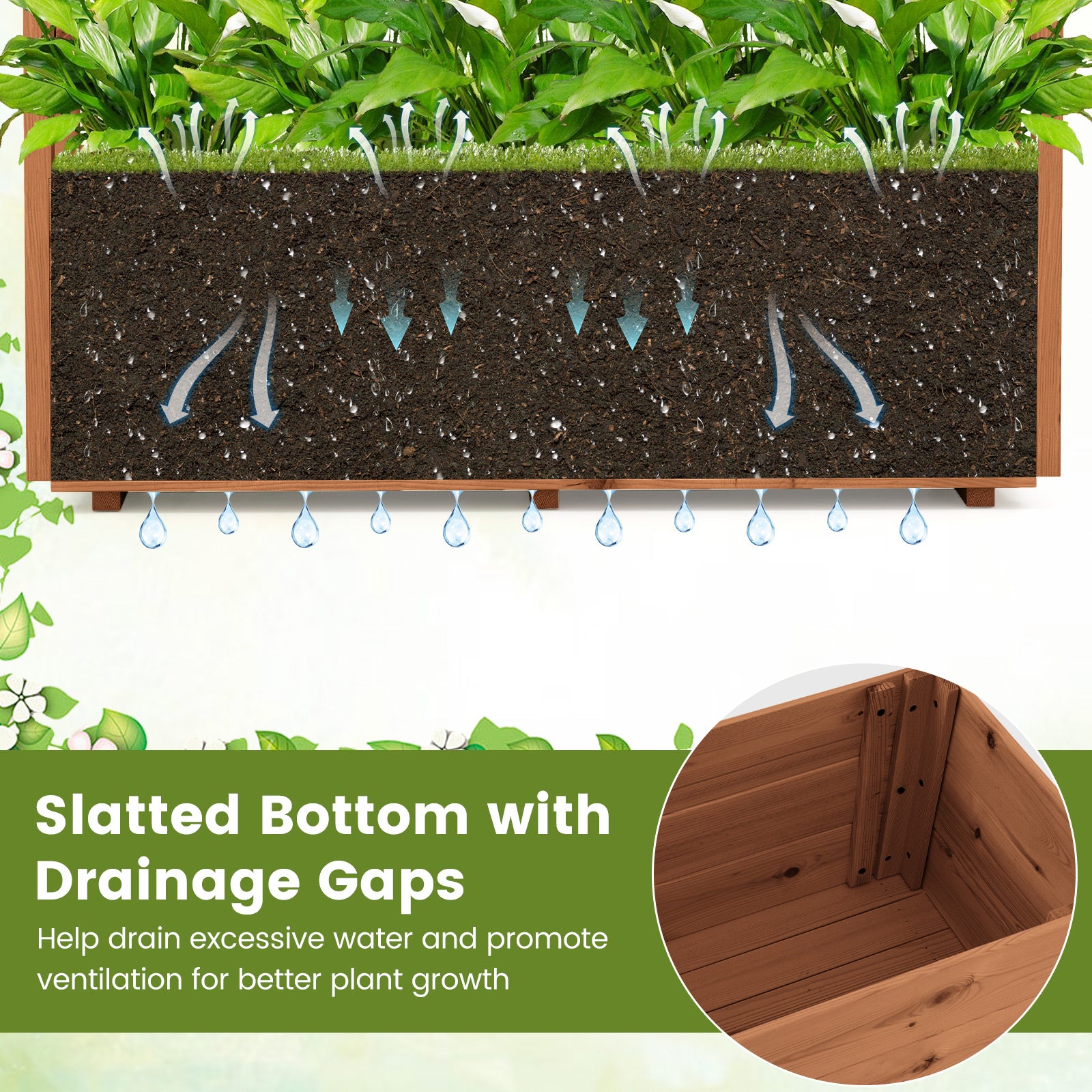 Wooden Elevated Planter Raised Garden Bed, Orange Raised Garden Beds at Gallery Canada