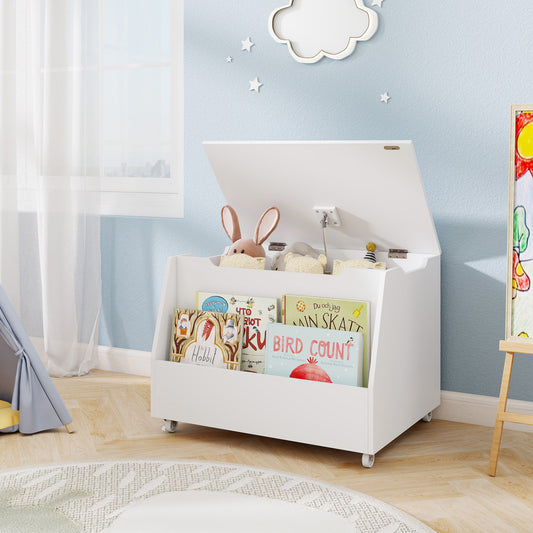 Wooden Mobile Toy Storage Organizer, White Kids Storage White at Gallery Canada
