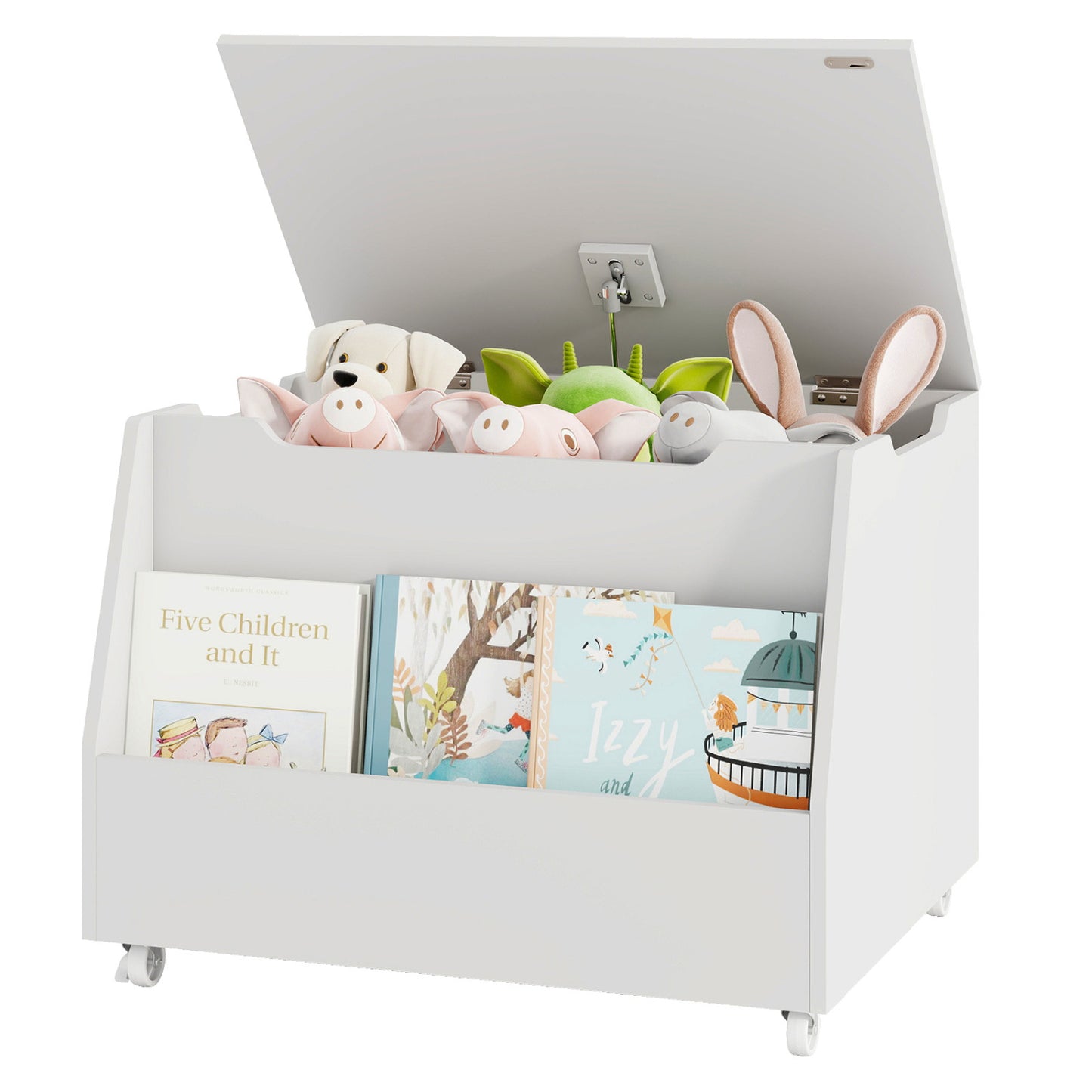 Wooden Mobile Toy Storage Organizer, White Kids Storage White at Gallery Canada
