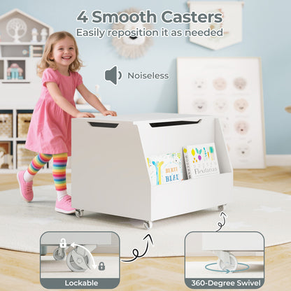 Wooden Mobile Toy Storage Organizer, White Kids Storage at Gallery Canada