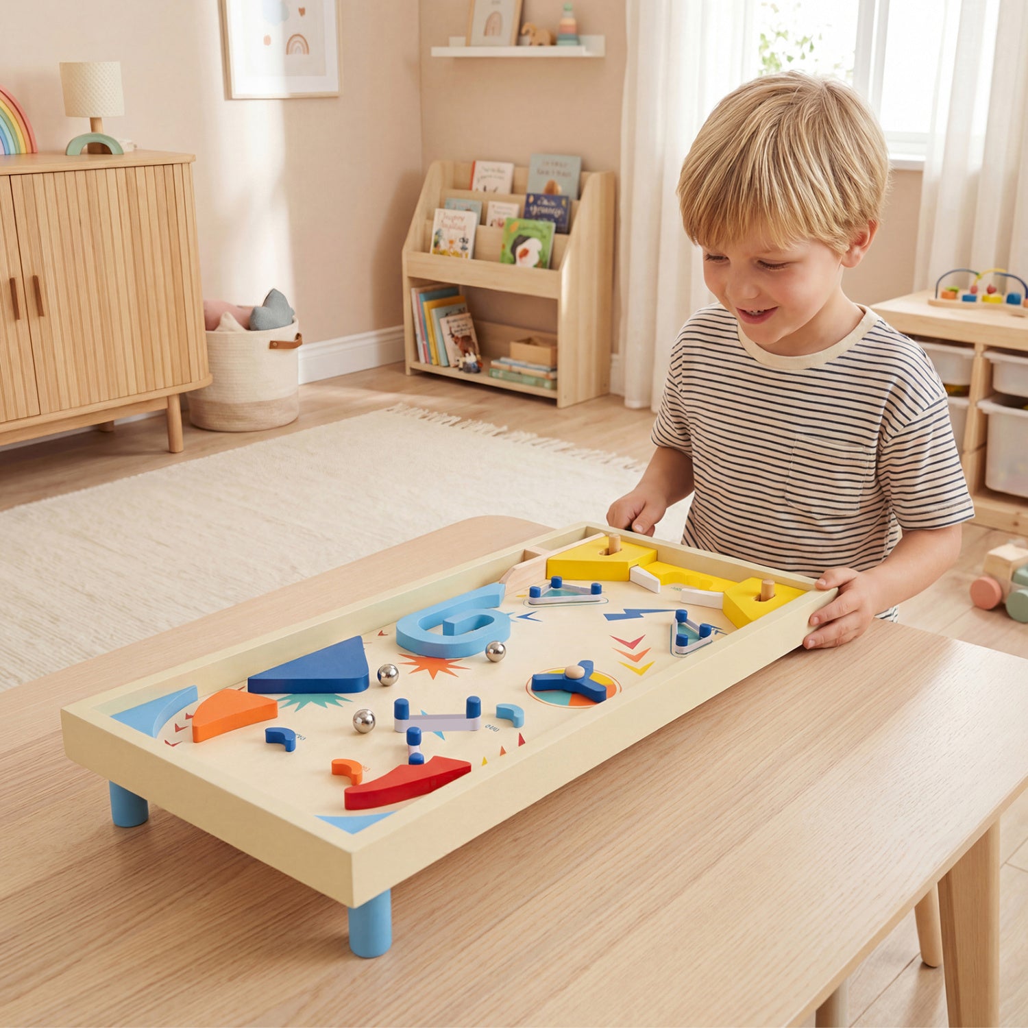 Wooden Pinball Machine, 3 Balls, For Kids And Adults Game Room at Gallery Canada