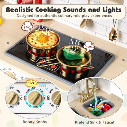 Wooden Play Kitchen With Lights, Sounds, White Play Kitchen Sets at Gallery Canada