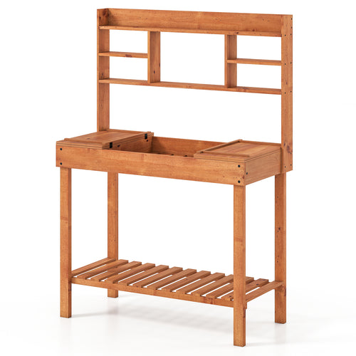 Wooden Potting Bench Table, 61