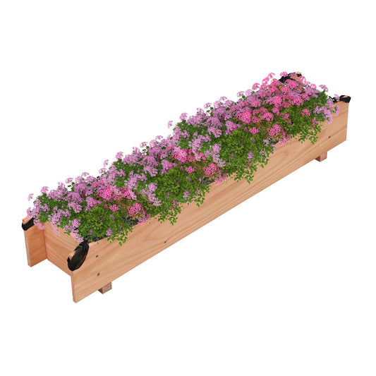 Wooden Raised Garden Bed with Drainage Holes for Vegetable Flower Herb Succulent Raised Garden Beds Options at Gallery Canada