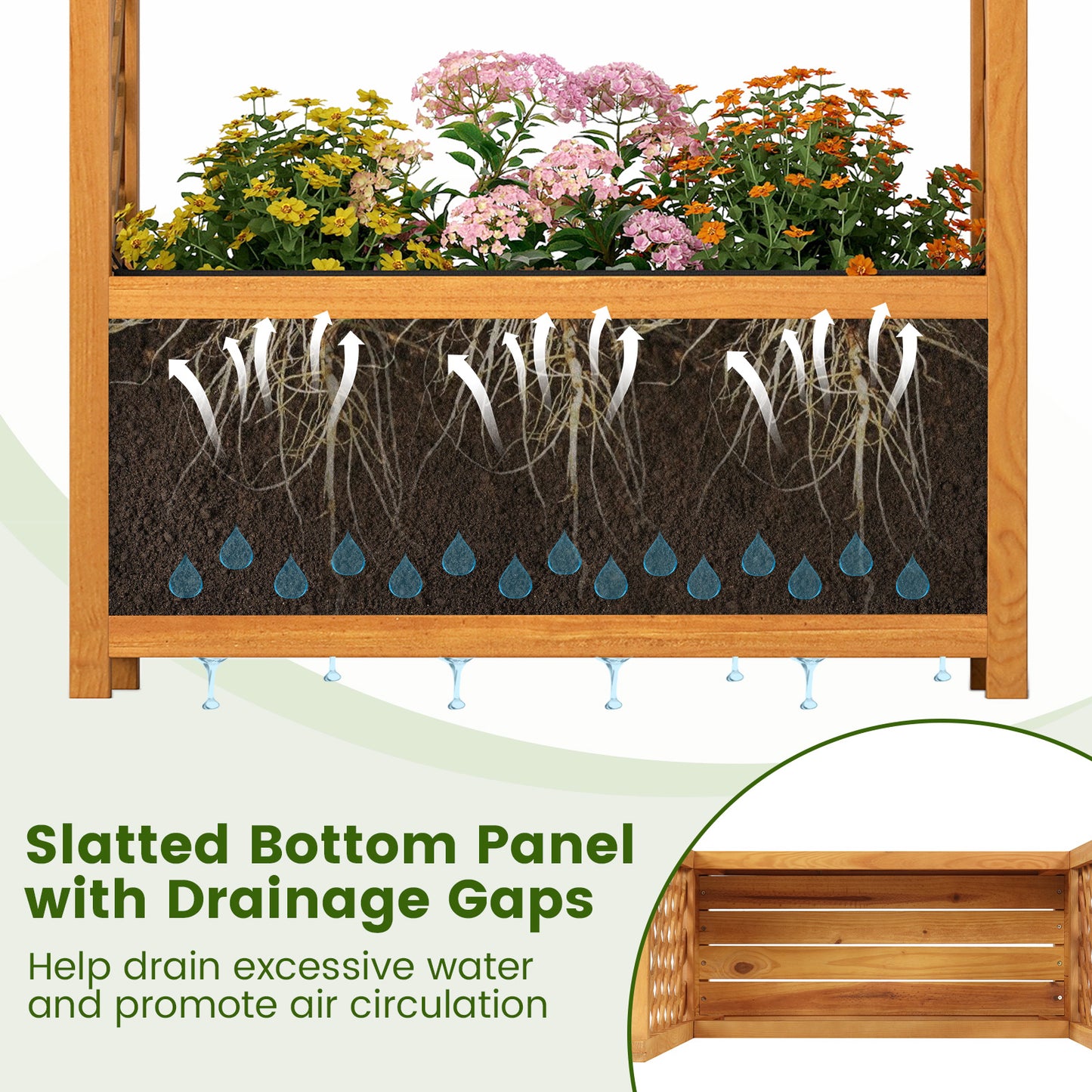 Wooden Raised Garden Bed With Lattice Trellis, Arched Roof, Orange Raised Garden Beds at Gallery Canada