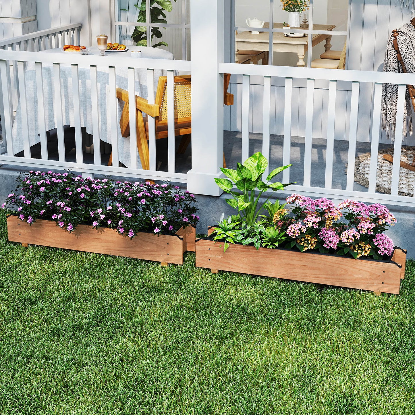 Wooden Raised Garden Bed With Drainage Holes Raised Garden Beds at Gallery Canada
