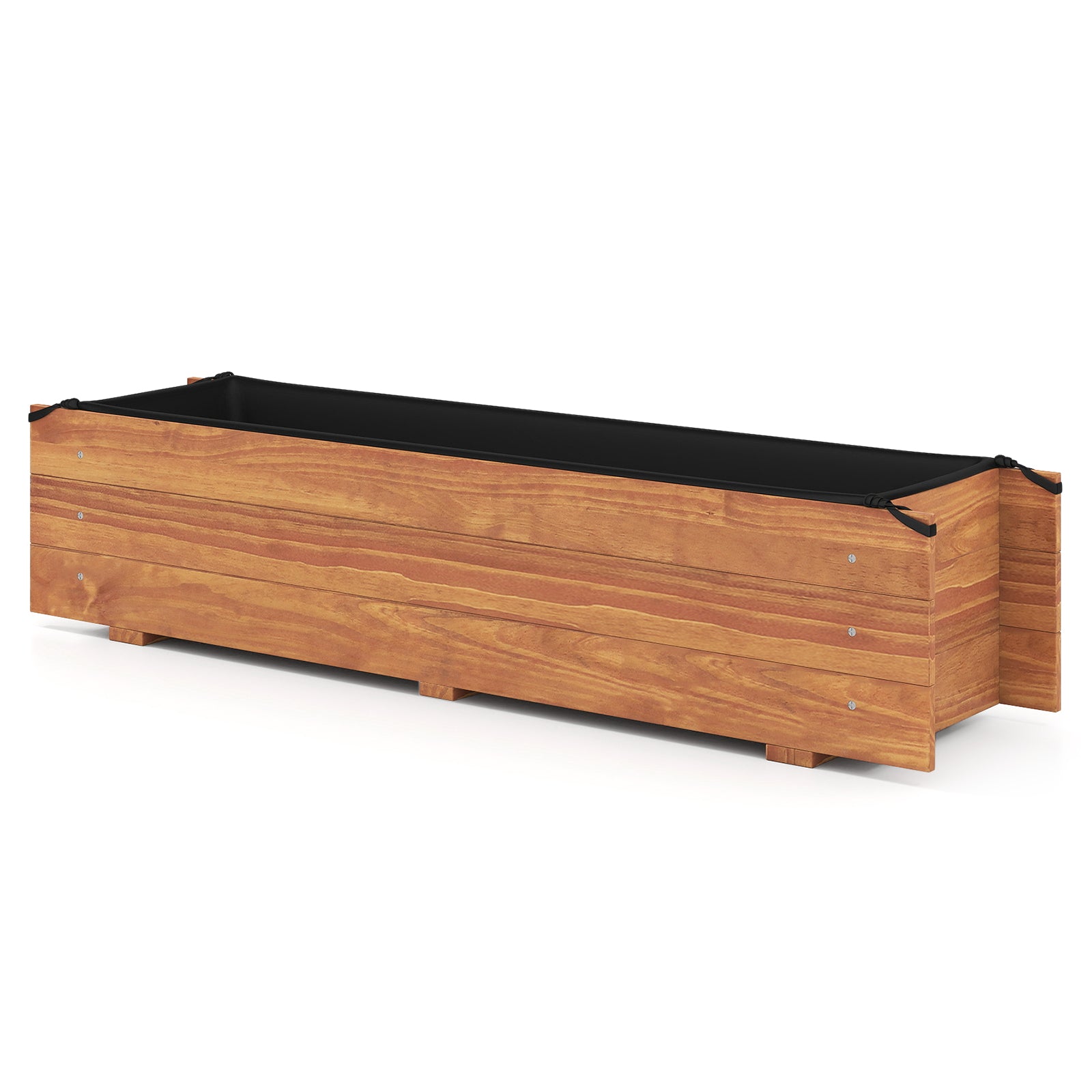 Wooden Raised Garden Bed, Elevated Rectangular Planter Box, Orange Raised Garden Beds at Gallery Canada