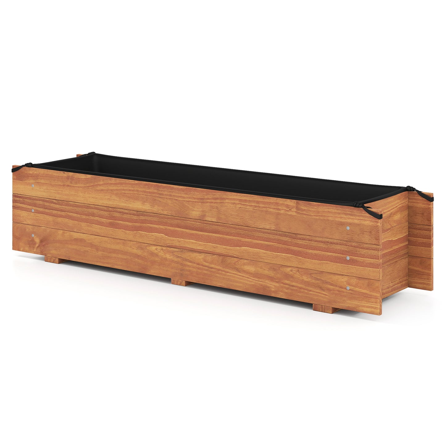 Wooden Raised Garden Bed, Elevated Rectangular Planter Box, Orange Raised Garden Beds at Gallery Canada
