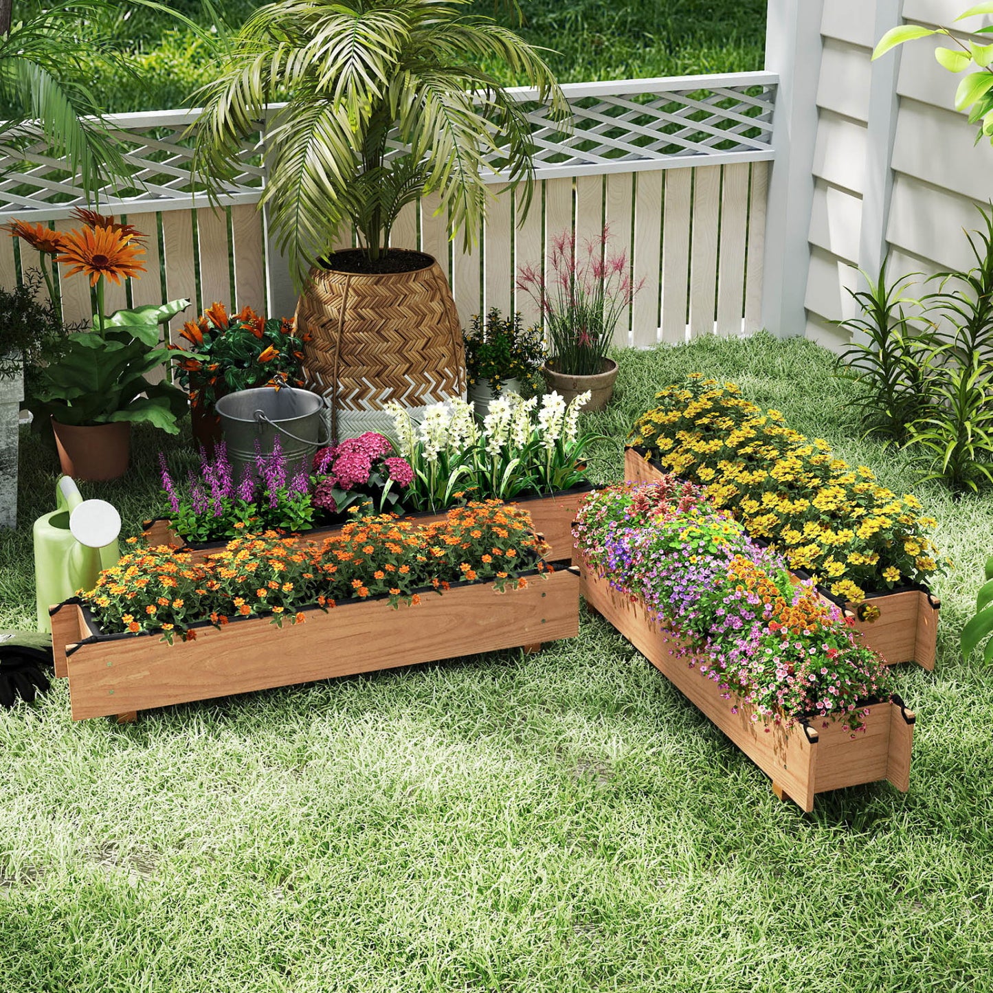 Wooden Raised Garden Bed With Drainage Holes Raised Garden Beds at Gallery Canada