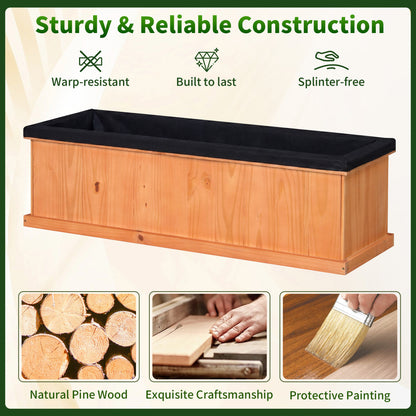 XL Wooden Raised Garden Bed with Drainage Holes, Planter Box Raised Garden Beds at Gallery Canada