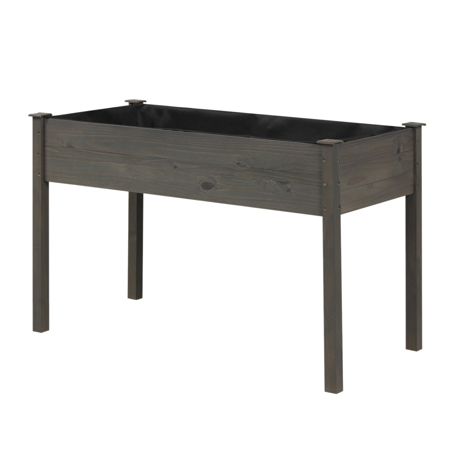 Wooden Raised Vegetable Garden Bed, Gray Raised Garden Beds at Gallery Canada