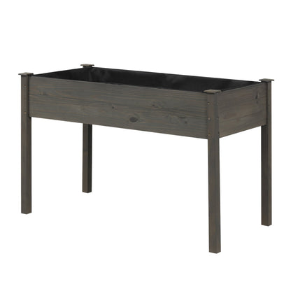 Wooden Raised Vegetable Garden Bed, Gray Raised Garden Beds at Gallery Canada