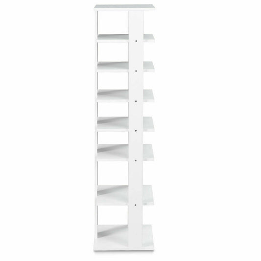 Wooden Shoe Rack Organizer, 7 Tiers, White Shoe Racks & Storage Benches White at Gallery Canada