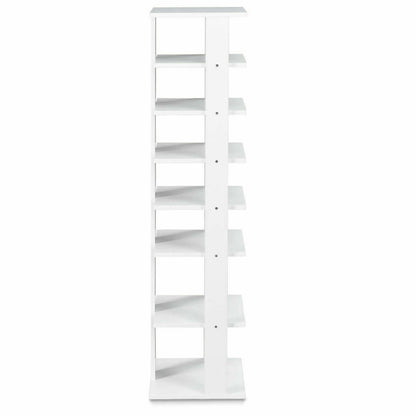 Wooden Shoe Rack Organizer, 7 Tiers, White Shoe Racks & Storage Benches at Gallery Canada