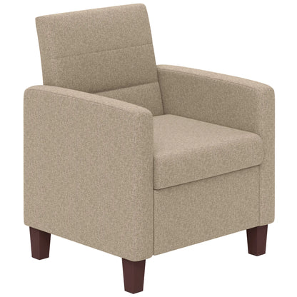 Modern Fabric Accent Chair, with Seat Cushion, Light Brown Accent Chairs Light Brown at Gallery Canada