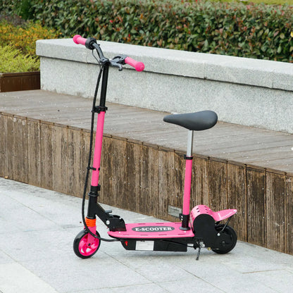 Foldable Electric Scooter for Kids, Seat, 2 Heights, 6km Range, 12km/h, Pink Scooters at Gallery Canada