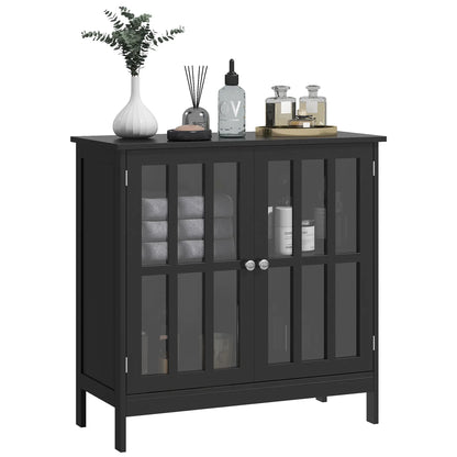 Modern Kitchen Buffet Cabinet, 2 Doors, Dining Room Sideboard, Black Bar Cabinets at Gallery Canada