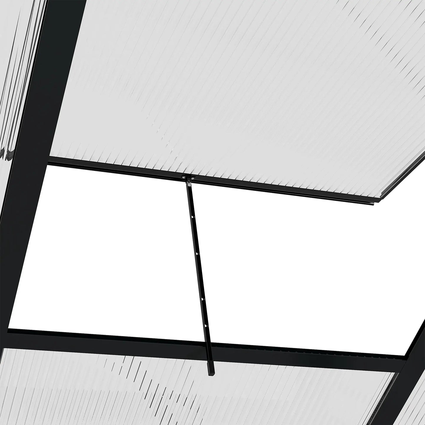 6' x 10' x 6.6' Polycarbonate Greenhouse, Walk-In Kit, Galvanized Frame, Grey Walk In Greenhouses at Gallery Canada