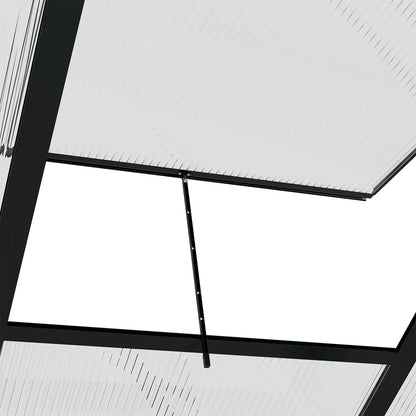 6' x 10' x 6.6' Polycarbonate Greenhouse, Walk-In Kit, Galvanized Frame, Grey Walk In Greenhouses at Gallery Canada