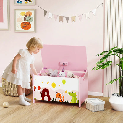 Kids Storage Chest with Lid, Toy Box Organizer, Pink Baby & Kids Storage at Gallery Canada