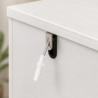 Meuble de rangement pour chaussures avec 3 tiroirs à rabat, blanc