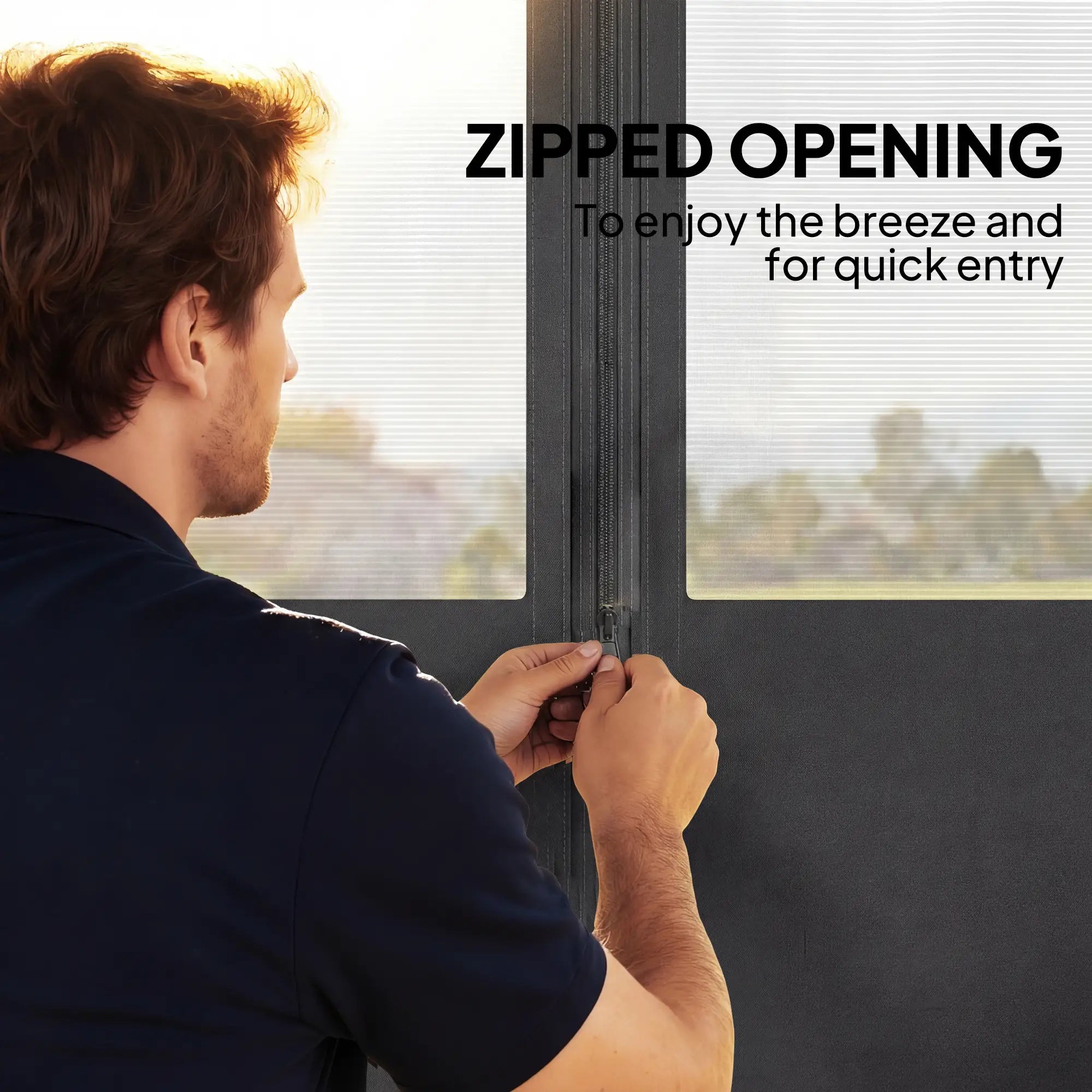 10' x 10' Gazebo Sidewall Set, 4 Panels, Windows, Doors, Dark Grey Gazebo Sidewalls at Gallery Canada