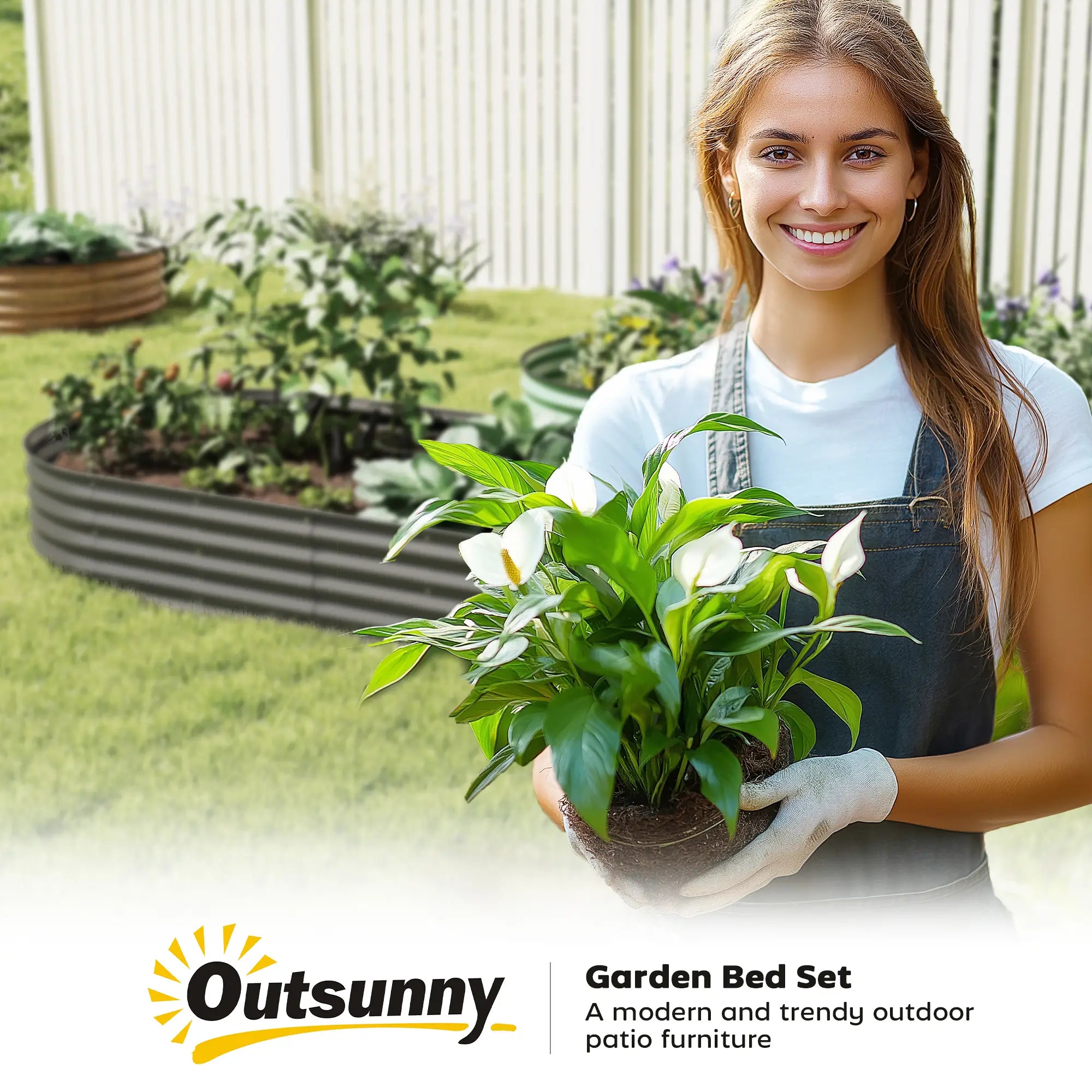 7' x 3' x 1' Galvanized Raised Garden Bed, Dark Grey Metal Planter Box, Dark Grey Galvanized Planter Boxes at Gallery Canada