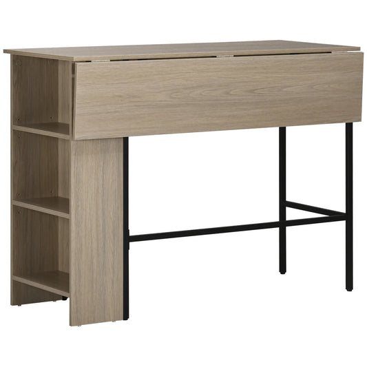 Counter Height Table, Drop Leaf, Extendable, Light Grey Bar Tables Light Grey at Gallery Canada