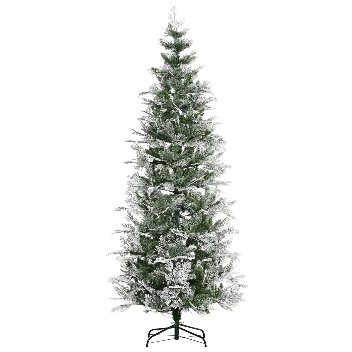 7.5 Feet Artificial Christmas Tree, 880 Cypress Branches, Green Pencil Christmas Trees Green at Gallery Canada