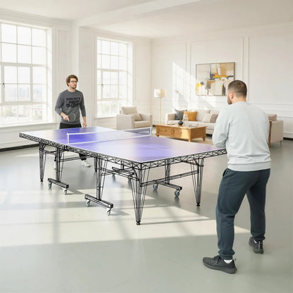 9 ft Folding Ping Pong Table Top, Pool Table Conversion, Blue Game Tables at Gallery Canada