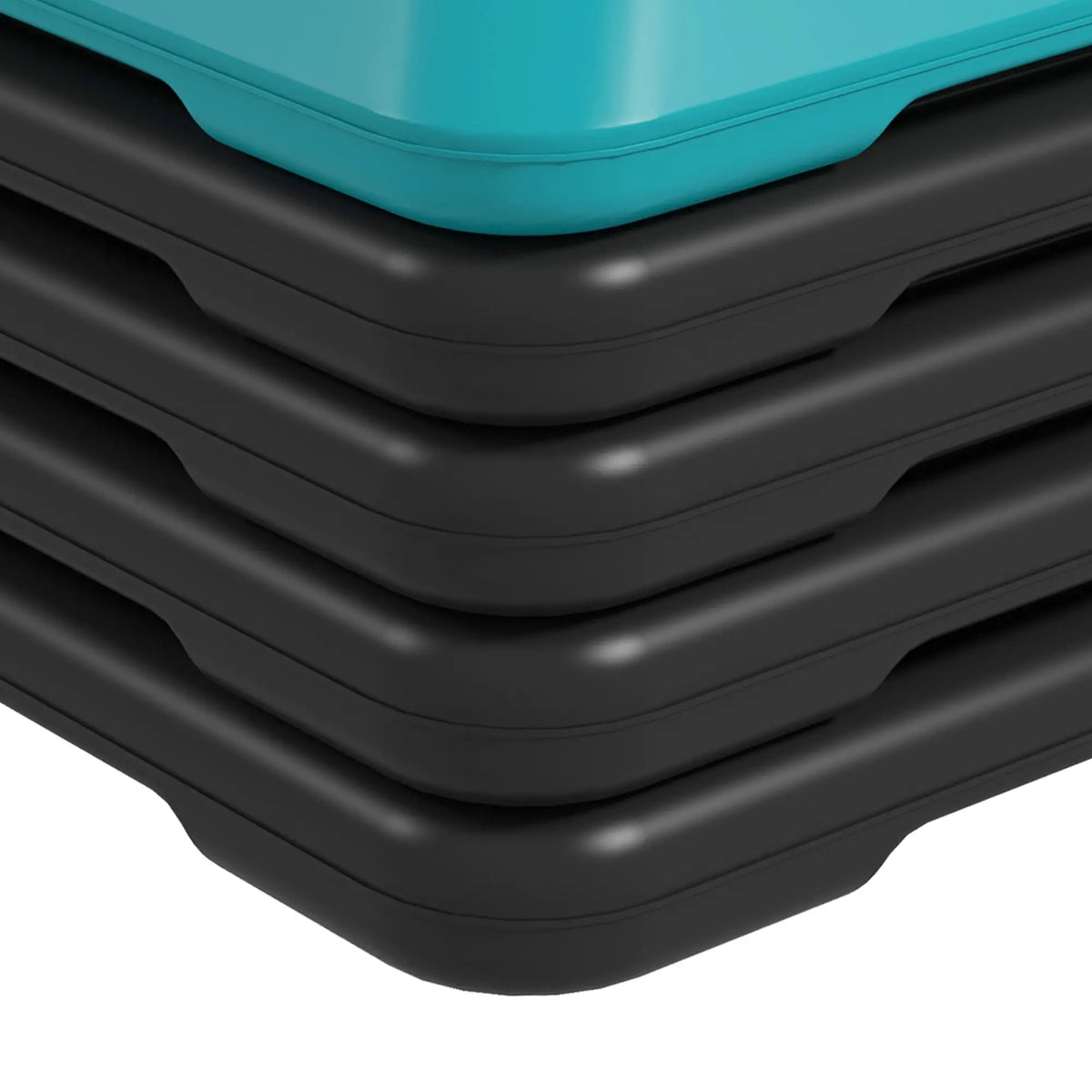 5-Level Adjustable Stepper, Aerobic Step Platform, 4" 6" 8" 10" 12", Blue Aerobic Equipment at Gallery Canada