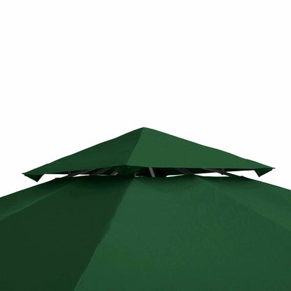 10' x 10' Gazebo Canopy Replacement, 2-Tier Top Cover, Green Gazebo Canopy Replacement at Gallery Canada