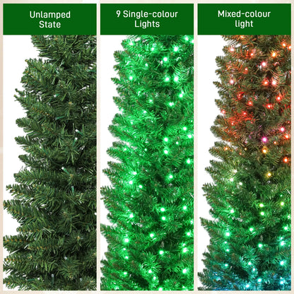 6ft Green Christmas Tree, Colorful DIY LEDs, Remote, Timer, Green Pencil Christmas Trees at Gallery Canada